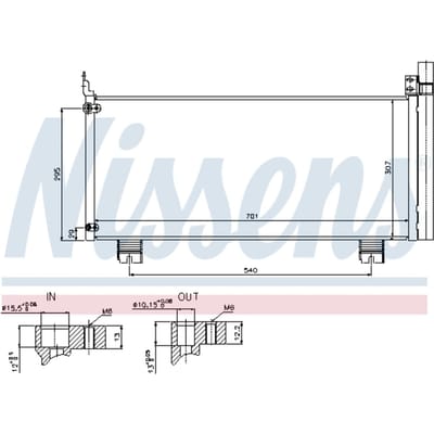 Condensator, airconditioning NISSENS 940344