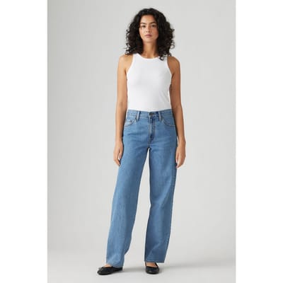 Levi's Baggy Dad Jeans Size: W27L32 | Wide-Leg & Flared Pants Outlet | Dames | Blauw