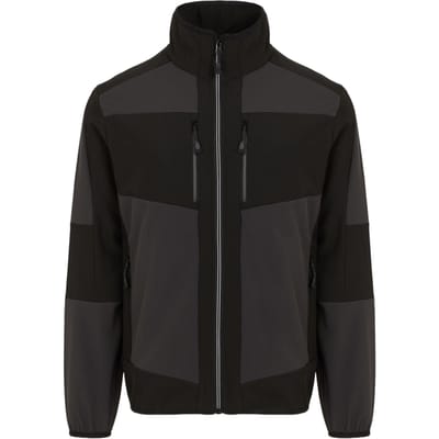 Regatta E-Volve 2-laags Soft Shell-jack voor volwassenen (As/Zwart)