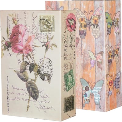 Veilige Opbergdoos voor Sleutels en Waardevolle Spullen, Set van 2 met Combinatieslot, 18 x 11,5 x 5,5 cm, Ideaal voor Geld, Sieraden en Documenten
