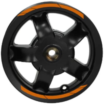 Piaggio Zip Stickerset - Velg Stickers - Orange