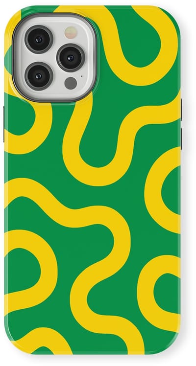 DripCase Motion Flow Tough Hoesje geschikt voor iPhone 12 Pro Max | Backcover met Mag | Trendy Design | Valbescherming | Reggae Flow