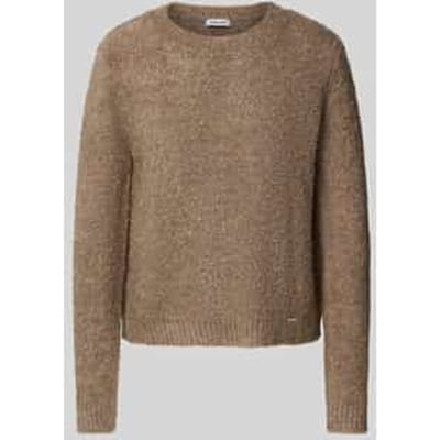 Gebreide pullover met ribboorden