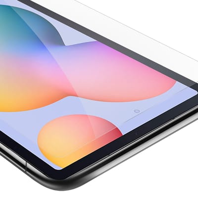Cadorabo Screenprotector geschikt voor Samsung Galaxy Tab S6 LITE (10.4 Zoll) in KRISTALHELDER - Gehard (Tempered) display Film beschermglas in 9H hardheid met 3D Touch