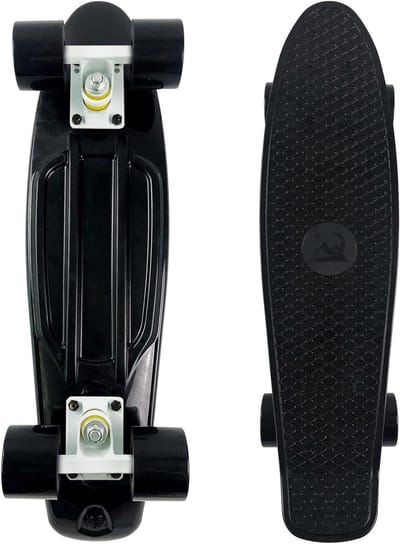 Mini Skateboard - Cruiser Board - Stad Verkennen - Flexibel Fishtail Dek - 22 Inch - Blauw