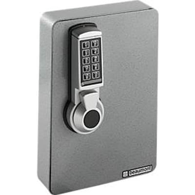 Sleutelkast, elektronisch slot, 46 haken, zilver hamerslag