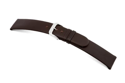 Lederband Merano 18mm mokka glad
