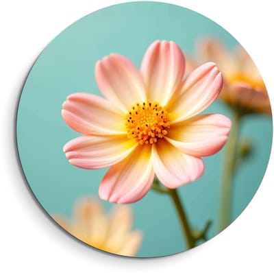 KitchenArt - Soft Sunrise – Muurcirkel Binnen - ø 40 cm - Wandcirkel - Mét Ophangsysteem - Wanddecoratie - Muurdecoratie