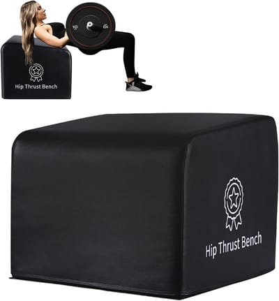 Hip Thrust Bank - Bilspier Trainer - Kracht Training - Veelzijdig Gebruik - 51 cm Pakket - Zwart