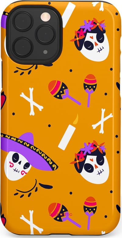 Casetastic Hoesje Geschikt voor Apple iPhone 11 Pro - Stijlvolle Beschermende Duo-layer Case - Viva Muertos