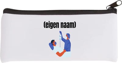 Akyol - dokter met patient met eigen naam Etui - Dokter - iemand die dokter is - ziekenhuis - verjaardag - cadeau - kado - 20 bij 9 cm