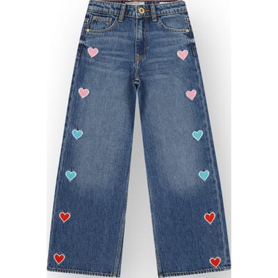 Meisjes Extra wide leg Jeans Cassie Hearts