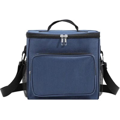 Sac à bento épais en tissu Oxford, grande capacité, sac isolant portable, sac de pique-nique en plein air, sac à déjeuner pour étudiant bleu