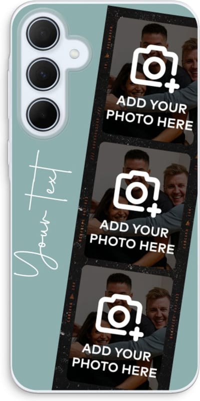 Gepersonaliseerd - Case Company® - Hoesje geschikt voor Samsung Galaxy A35 hoesje - Filmrol N°1 - Soft Cover Telefoonhoesje - Bescherming aan alle Kanten en Schermrand