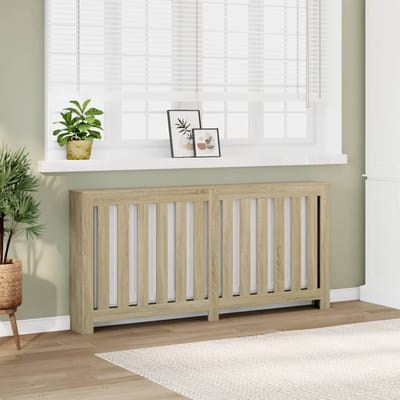 vidaXL Radiatorombouw 175x20x82 cm bewerkt hout sonoma eikenkleurig