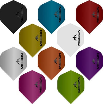 Mission Logo Std NO2 Matte Grey - Dart Flights