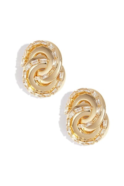 IJzeren oorbellen onregelmatige vorm Elegante kerst Luxe serie Dames sieraden