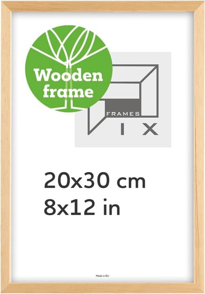 Houten Fotolijst 20x30 cm - Elegante Staande en Hangende Fotolijst - Modern en Duurzaam