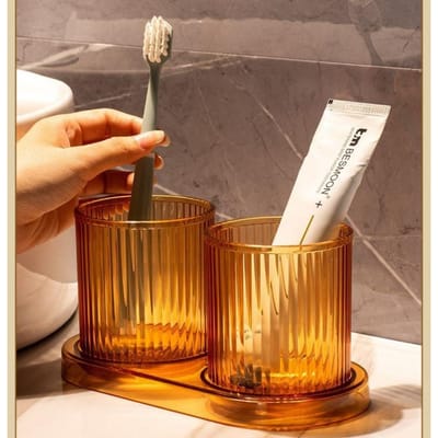 Badkamerbeker Eenvoudige tandenborstelbeker Hotel gorgelbeker Thuis water sapbeker Anti-val kleurrijke plastic beker Badkamer Gratis verzending oranje