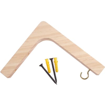 Noordse Natuurlijk Houten Wand Plantenhangers Hangende Bloempot Haak Noordse Bloemenbeugel voor Lantaarns Windgongen Balkon Huisdecoratie