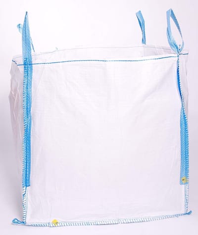 Grote Opbergzak - Afvalcontainer - Bouwafval Vervoeren - Met 4 Heflussen - 90x90x90cm - Zwart of Grijs