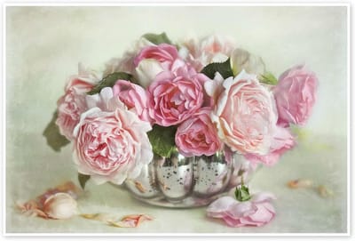 Rozen Poster - Wanddecoratie Muur - Woonkamer Aankleden - Premium Papier - 120 x 80 cm - Meerdere Kleuren