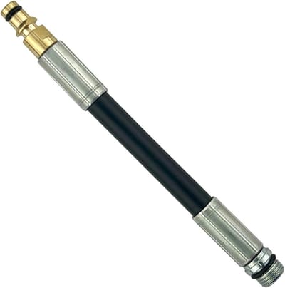 Hogedrukadapter - Koppeling Reiniger - Hogedruk Reinigen - Universeel Compatibel - 1/4 inch buitendraad - Zwart