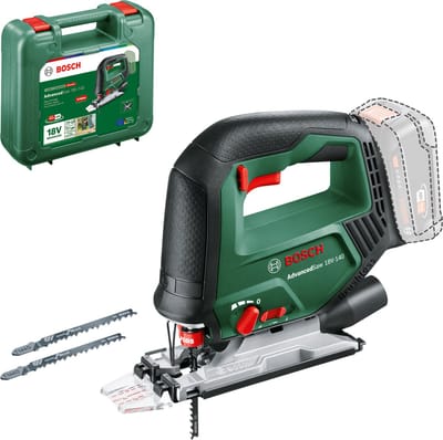Bosch AdvancedSaw 18V-140 - Accudecoupeerzaag - Inclusief 3x zaagblad (T144D) - Cut control - Beschermingsschoen - Stofkap, Anti-splinterplaat