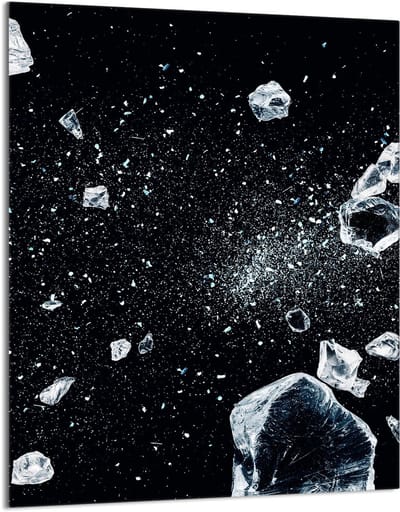 TMK ArtDeko Serie - Snijplank - 40x52 cm - Gehuld Glas - Loodkleurig