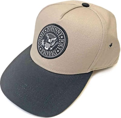 Ramones - Presidential Seal Snapback Pet - Creme/Zwart