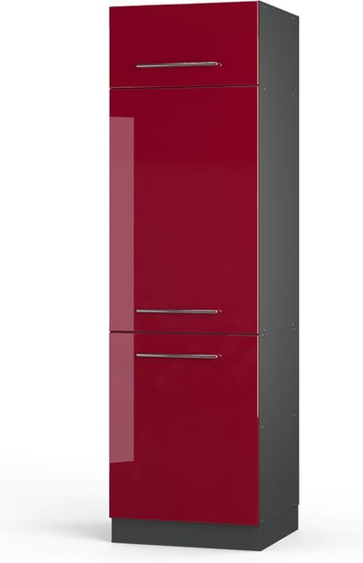 Vicco Fame-Line Koelkast ombouwkast – 60 cm Bordeauxrode hoogglans