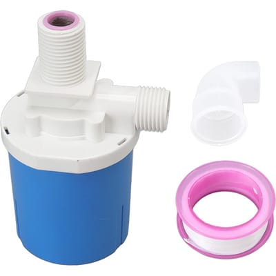 Vanne à flotteur automatique en plastique compacte et étanche, vanne de contrôle du niveau d'eau intérieur pour réservoir d'eau