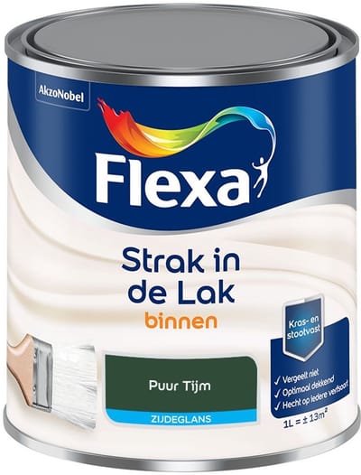 Flexa - Strak In De Lak Binnenlak Zijdeglans - Puur Tijm - Mengverf - 1 L