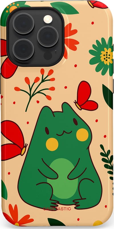 Casetastic Hoesje Geschikt voor Apple iPhone 15 Pro Max Magsafe - Stijlvolle Beschermende Duo-layer Case - Kikkerkus