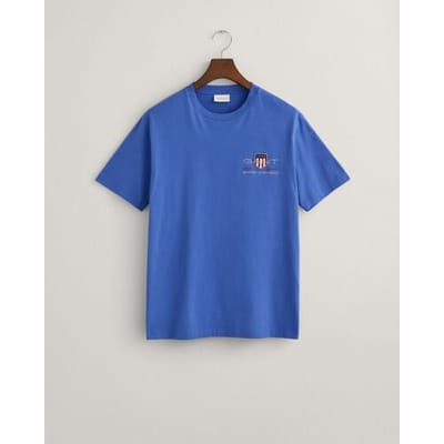 Gant T-Shirt Archive Shield Embroidery Rich Blue / male