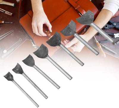 Set Professioneel Stansgereedschap voor Leren Gaten Halve Cirkel 15-45 mm
