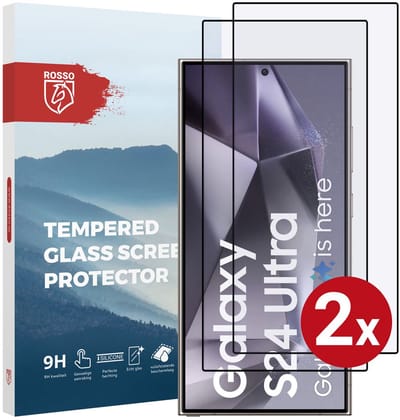 Rosso Screen Protector Geschikt voor Samsung Galaxy S24 Ultra | 9H Tempered Glass | Glasplaatje | Beschermlaag | Beschermglas | 9H Hardheid