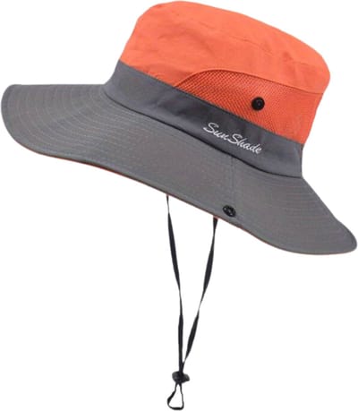 Bovista Zonnehoed - Reishoed - UV Beschermende Hoed - Bucket Hat - Festival - Pet - Hoedje Voor Dames & Heren - Hoofdbescherming - Oranje