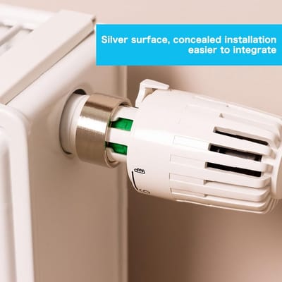 2x Thermostaat Adapter M30 x 1.5 voor Radiatorventielen 20-23mm - Roestvrij Staal inclusief Gereedschap