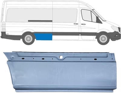 Reparatiepaneel achterspatbord voor Volkswagen Crafter 2005-2017 / Rechts