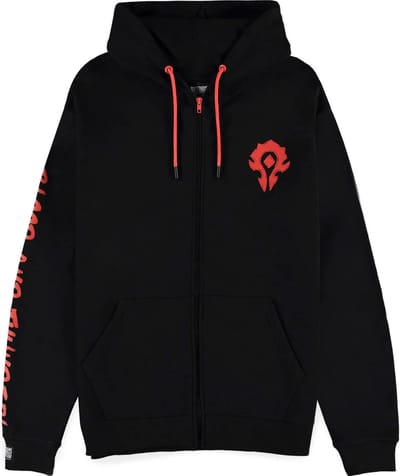World Of Warcraft Horde - Blood And Thunder Vest met capuchon zwart M