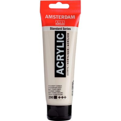 Amsterdam Standard Series Acrylverf Tube 120 ml Titaanbuff Donker 290