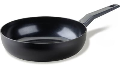 Quvo® Wokpan Inductie - Wokpan - Koekenpan Inductie - Zwart - 80cm x 28cm x 3 cm