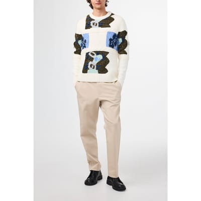 NN.07 Brady 6681 Ecru Multi Size: M | Sweaters Outlet | Heren | Blauw