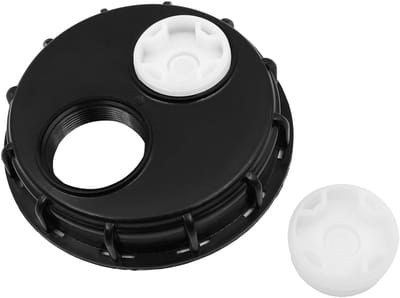Famanu - Tankdop 16,5 cm met ventilatiegaten chemisch bestendig zwart
