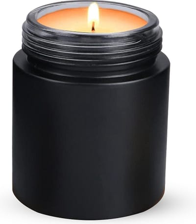 Luxe Herdenkingskaars - Grafkaars - Troostkaars - Crematie - Urn - Uniek - Voor Huisdieren of Menselijke herinneringen -Kaars - Mini Urn - Decoratie - Lavendel - LUXURY BLACK