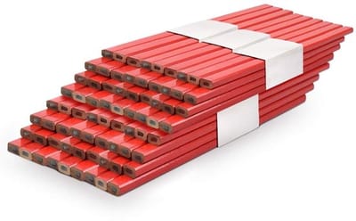 Timmermanspotloden Set van 72 Professionele Medium Timmermanspotloden Duurzame Timmermanspotloden Brickies Metselaars Potloden van 175 mm voor het markeren van hout en andere bouwmaterialen