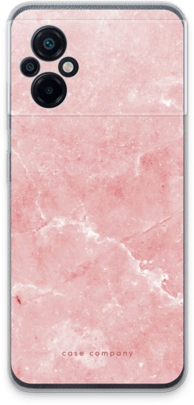 Case Company® - Hoesje geschikt voor Xiaomi Poco M5 hoesje - Roze marmer - Soft Cover Telefoonhoesje - Bescherming aan alle Kanten en Schermrand