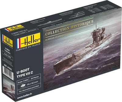 Heller Modelbouwpakket Militaire voertuigen - 81002 U-Boot Type VII C Plastic - 1:400 - Modelbouw