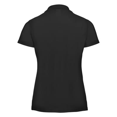Russell Dames/Dames Klassiek Polycotton Poloshirt (Zwart)